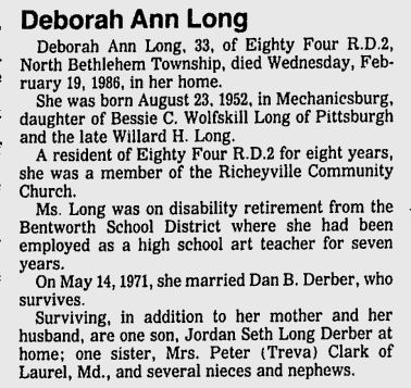 Deborah Ann Long Derber